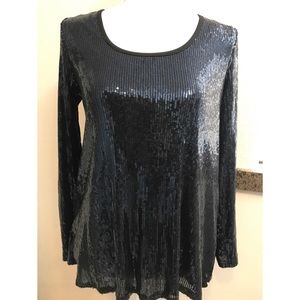 Sequin navy tunic